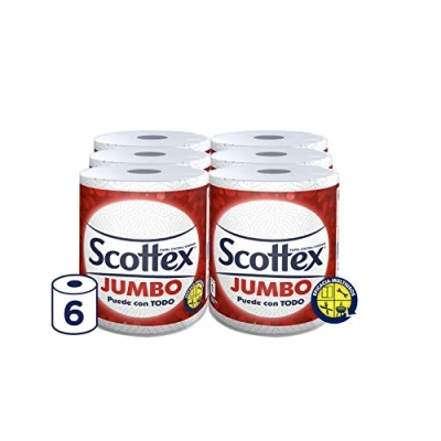 Afbeelding van Scottex Jumbo keukenpapier, 6 rollen