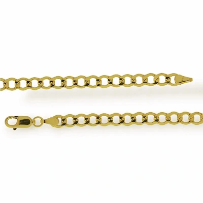 Afbeelding van Gouden Gourmette Ketting 4.3 mm 60 cm 14 karaats