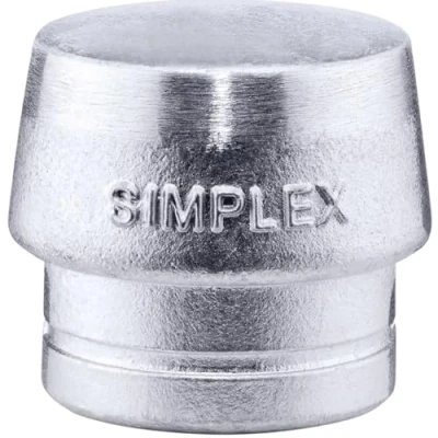 Afbeelding van Halder Kunststofhamerkop hoofd d. 60 mm zacht metaal zilver hard 1 stuk 3209.060