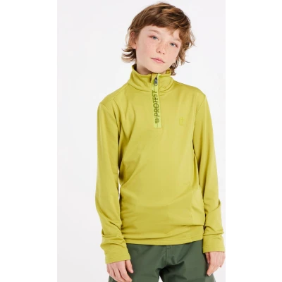 Afbeelding van Skipully Protest Boys WILLOWY JR 1/4 Zip Top Spiltpea Green Maat 164