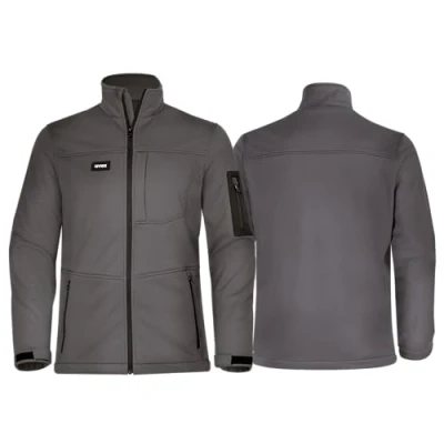 Afbeelding van Uvex Echor Softshell werkjas voor heren, ademend en waterafstotend, grijs, L