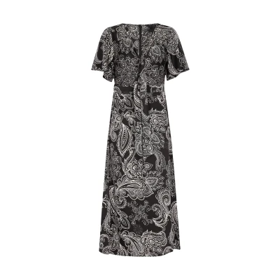 Afbeelding van Dreimaster Jurk, Dames, Maat: 34, Schwarz weiss