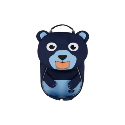 Afbeelding van Affenzahn Little Friends Rugzak voor kleuterschool van 1 3 jaar, ergonomisch, reflecterend, met naamplaatje, beer, donkerblauw, beer Eén maat,