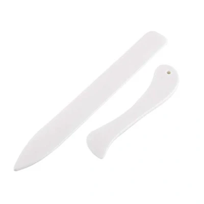 Afbeelding van 2 stuks Bone Folder tool, papier groevenset scoring tool voor doe het zelvers papier, boekbindekaarten maken en kantoorbenodigdheden