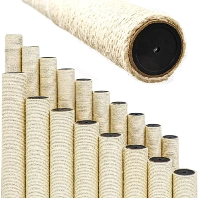 Afbeelding van Ø 9,2 cm: 20cm Sisal Stam voor Katten Krabpaal M8 Sisalpaal Kattenboom
