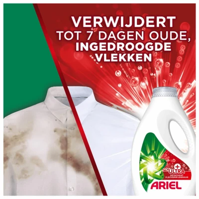 Afbeelding van Ariel Vloeibaar Wasmiddel +Ultra Vlekverwijderaar 30 Wasbeurten 1350 ml