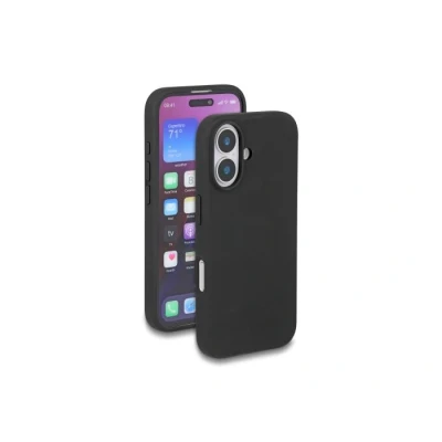 Afbeelding van Delock Schutzhülle für iPhone 16 aus Soft Touch Silikon schwarz HQ