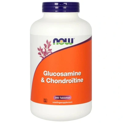 Afbeelding van NOW Glucosamine &amp; chondroitine 240 tabletten
