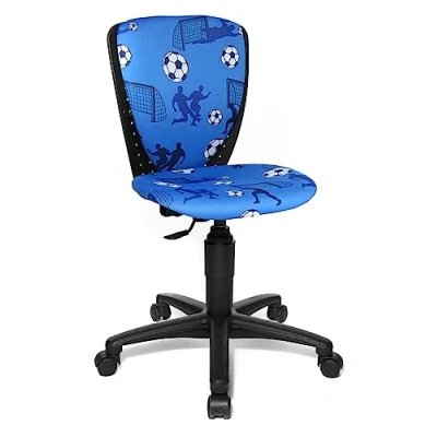 Afbeelding van Topstar S&#039;Cool 3 Bureaustoel Voor Kinderen, Blauwe Bekleding met Voetbalmotief