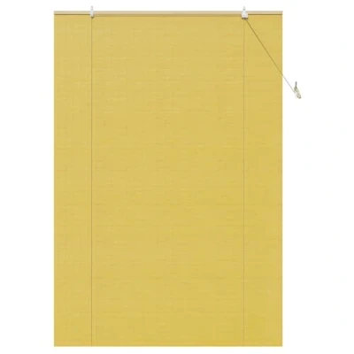 Afbeelding van vidaXL met gordijnen Geel 140 x 220 cm Bamboe