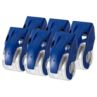 Afbeelding van Amazon Basics Tape dispenser, pakkettape, voor verzending, verhuizing en opslag, 6 stuks, 10,9 cm x 6,7 5,9