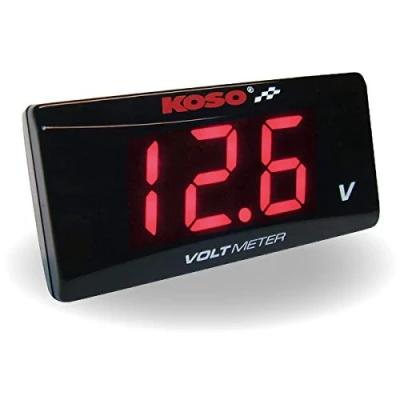Afbeelding van Voltmeter Koso Super Slim Style 8 18 Volt rood