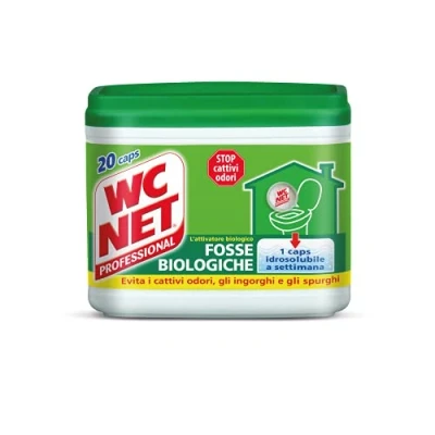 Afbeelding van Wc Net Professioneel in water oplosbare biologische capsules voor toiletten, lost verstoppingen op, 20