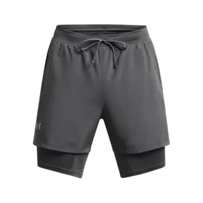 Afbeelding van Under Armour Ua Launch 14 cm 2 in 1 shorts voor heren