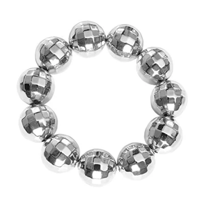 Afbeelding van W WIDMANN MILANO Party Fashion 03527 armband discobal, zilver, jaren 70, disco fever, sieraden