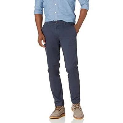 Afbeelding van Amazon merk Goodthreads Skinny Fit gewassen chino voor heren,marineblauw,33W / 34L