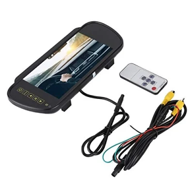 Afbeelding van Achteruitrijcamera, 7 inch auto achteruitkijkspiegel lcd dimmen monitor achteruitrijcamera met beugel voor