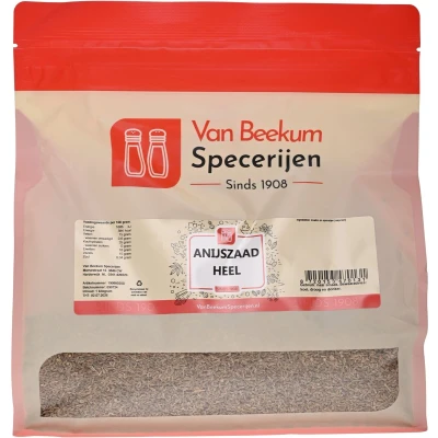 Afbeelding van Van Beekum Specerijen Anijszaad Heel 1 kilo (hersluitbare stazak)