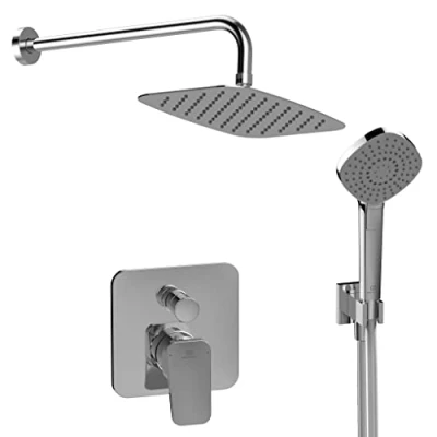 Afbeelding van Ideal Standard Ceraplan doucheset met dispenseraansluiting, verchroomd