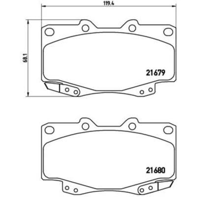 Afbeelding van Brembo Remblokset P 83 069