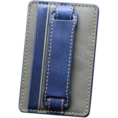 Afbeelding van Universele Kaart Houder voor Twee Pasjes met Handvat Blauw