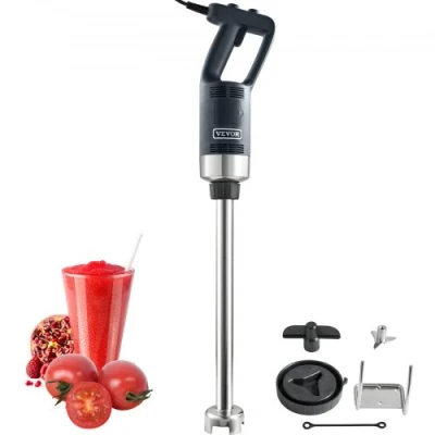 Afbeelding van VEVOR Staafmixer, 500 W, handmixer, commercieel, robuust, 855 mm, variabele snelheid, lemmet van roestvrij staal, 304, draagbaar, veelzijdig, voor soep, smoothie, puree, babyvoeding