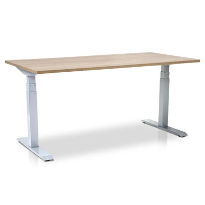 Afbeelding van MRC PRO elektrisch ARBO zit sta bureau 140x80 cm midden eiken