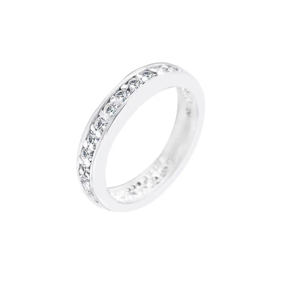 Afbeelding van Elli Kristalle Ring, Dames, Maat: 54, Weiß