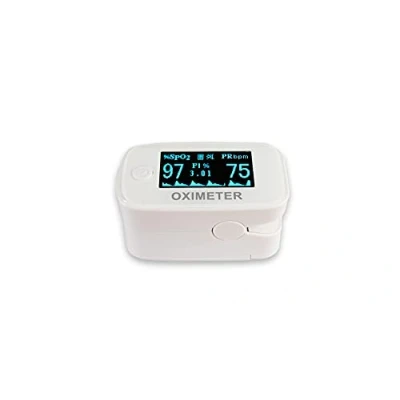 Afbeelding van SCALESON S250 pulsoximeter/vingeroximeter meet zuurstofverzadiging, hartslagfrequentie, perfusie index goed leesbaar OLED display voor volwassenen en kinderen