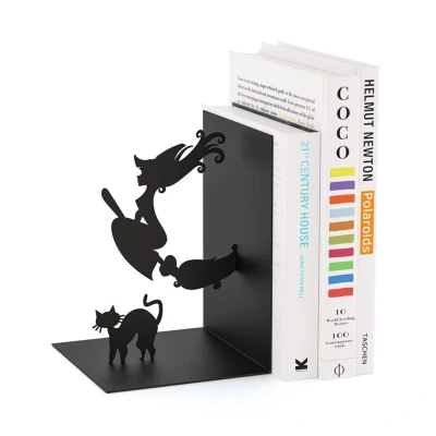Afbeelding van Boekensteun Zwart Staal 10 X 11 17 Cm Balvi
