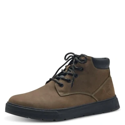 Afbeelding van s.Oliver Veterboots, Heren, Maat: 42, Khaki Leer en imitatieleer