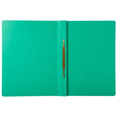 Afbeelding van Exacompta ref. 380815B Doos van 25 gelamineerde glanskartonnen snelhechtmappen Iderama® 355 g/m² FSC® gecertificeerd Afmetingen: 24 x 32 cm voor A4 documenten kleur donkergroen