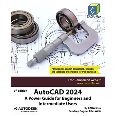 Afbeelding van AutoCAD 2024: A Power Guide for Beginners and Intermediate Users