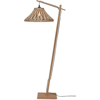 Afbeelding van Good&amp;Mojo Vloerlamp Tahiti Bamboe Naturel Zwart 65x45x150cm