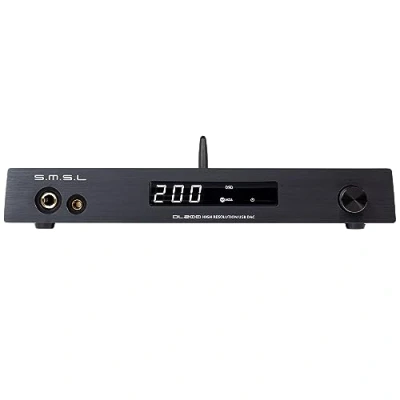 Afbeelding van S.M.S.L DL200 Audio Hoofdtelefoonversterker ES9039Q2M Chip High End MQA XMOS PCM768kHz/32bit DSD512 USB/optisch/coaxiaal/bluetooth ingang THD + N 0,00006% met afstandsbediening