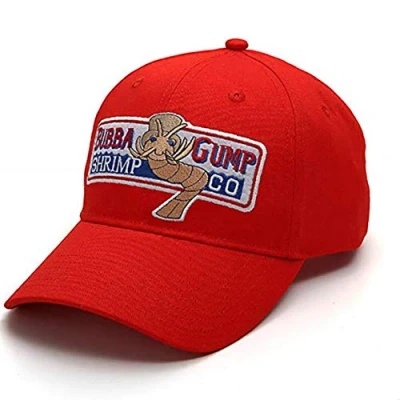 Afbeelding van AMOYER Verstelbare baseballpet Bubba Gump Garnalen Geborduurde Snapback Hoeden Sport Zonnehoed (Rood), Rood, M