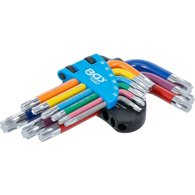 Afbeelding van BGS Stiftsleutelset meerkleurig kort Torx T10 T50 9 delig