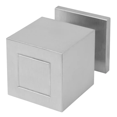 Afbeelding van Formani Voordeurknop Jan des Bouvrie SQUARE JB200V vast op rozet mat RVS