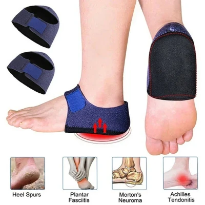 Afbeelding van 1 Paar Hielkussens Gel Maat S Hielcups voor Hielpijn, Fasciitis Plantaris &amp; Gebarsten Hielen Inlegzolen tegen Pijnlijke Voeten Tendinitis