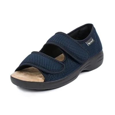 Afbeelding van Aerosoft Rehab sandalen Stretch 06, drukvrij, individueel aanpasbaar, voor dames en heren (blauw, EU 38)