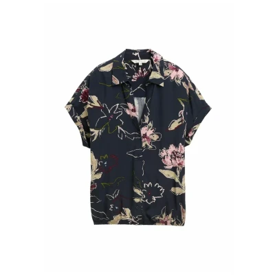 Afbeelding van TOM Tailor MIT Muster Overhemdblouse, Dames, Maat: 34, Big flower design
