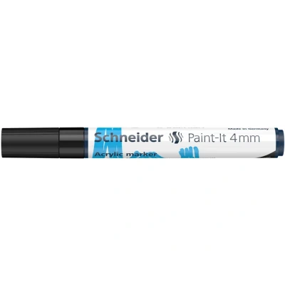 Afbeelding van Acryl Marker Schneider Paint it 320 4mm zwart