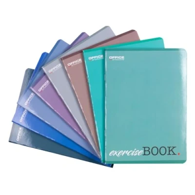 Afbeelding van OFFICER PRODUCTS Schoolschrift/formaat A5, 60/60 vellen, geruit, gemengd, verpakking van 8 stuks, gesorteerde motieven, voor jonge mensen en kinderen, met rand, witte kaarten,