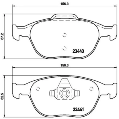 Afbeelding van Brembo Remblokset P 24 058