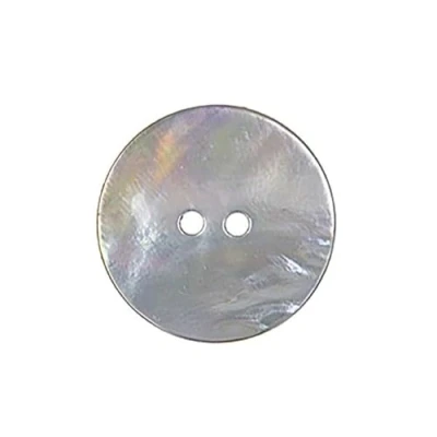 Afbeelding van MYMERCERIE Knoppen, parelmoer, rond, lichtgrijs, grootte 22 mm, 6 stuks