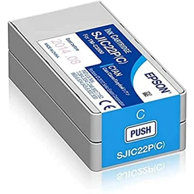 Afbeelding van Epson SJIC22P(C) C33S020602 Inktcartridge Cyaan