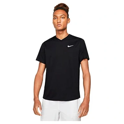 Afbeelding van Nike Performance M NKCT DRY Victory TOP Sport Tshirt, Heren, Maat: XL, Black/black/white
