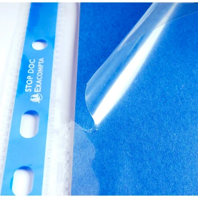 Afbeelding van 50 x insteekhoesje met flap A4 0.12mm transparant