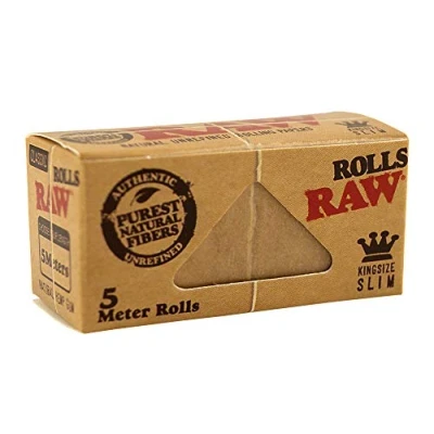 Afbeelding van RAW Classic rolls Slim 5m lengte ongebleekt 5X