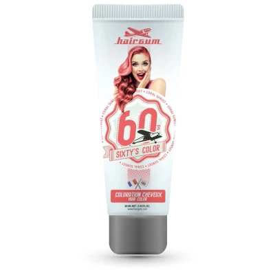 Afbeelding van Hairgum Sixty&#039;s Color Sunset Coral 60 ml